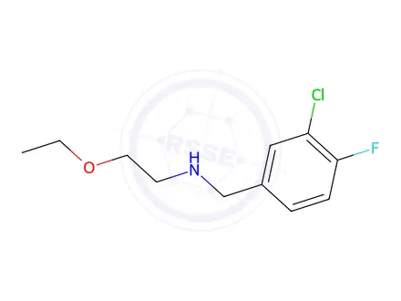 Chemical structure of n-(3-Chloro-4-fluorobenzyl)-2-ethoxyethan-1-amine