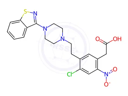 Chemical structure of Ziprasidone Impurity 3