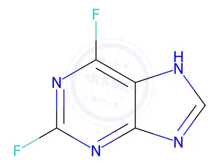 Chemical structure of 6-Fluoro-7H-purin-2-amine