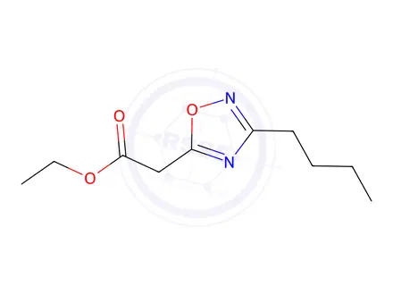 Chemical structure of ethyl 2-(3-butyl-1,2,4-oxadiazol-5-yl)acetate