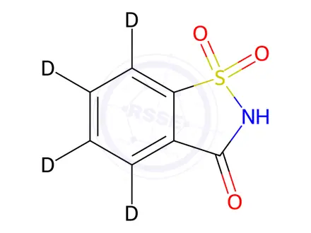 Chemical structure of Saccharin-d4