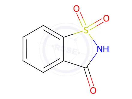 Chemical structure of Saccharin