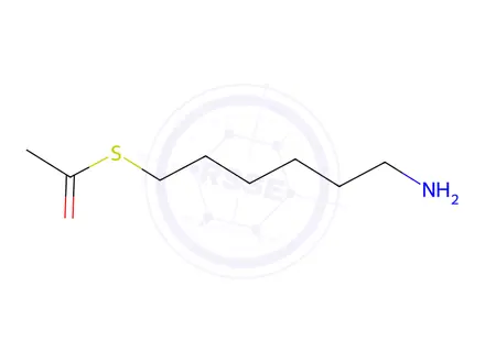Chemical structure of 1-[(6-Aminohexyl)sulfanyl]ethan-1-one Hydrochloride