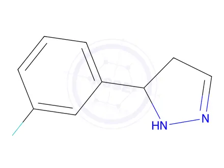 Chemical structure of 5-(3-Fluorophenyl)-4,5-dihydro-1H-pyrazole