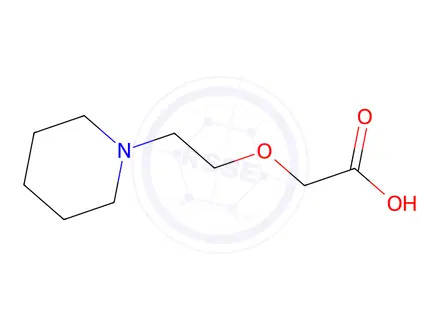 Chemical structure of 2-(2-(Piperidin-1-yl)ethoxy)acetic acid