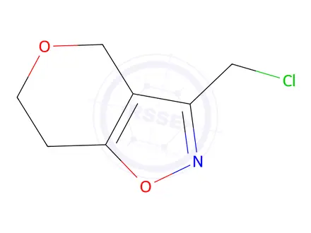 Chemical structure of 3-(Chloromethyl)-4H,6H,7H-pyrano[3,4-d][1,2]oxazole