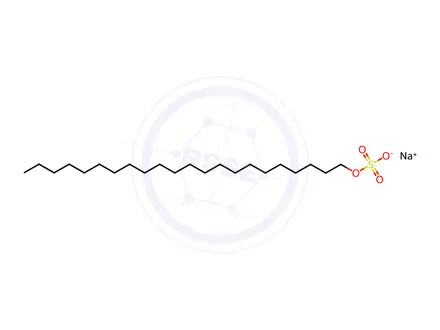 Chemical structure of sodium docosyl sulphate