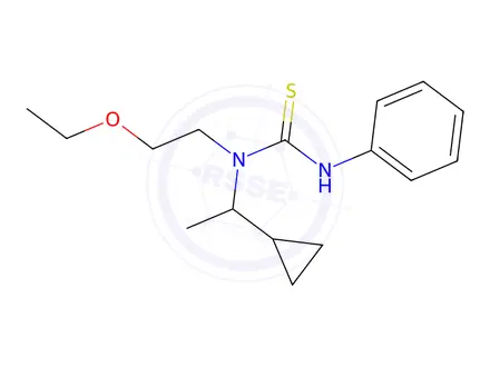 Chemical structure of 3-(1-Cyclopropylethyl)-3-(2-ethoxyethyl)-1-phenylthiourea