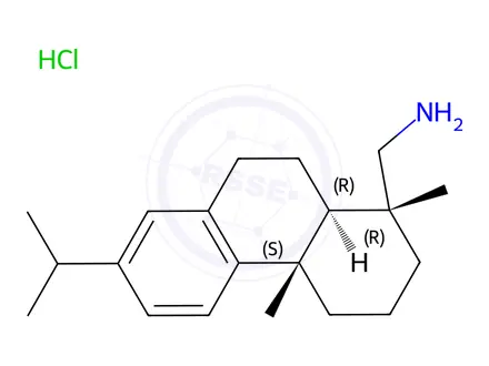 Chemical structure of Leelamine hydrochloride