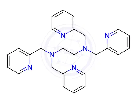 Chemical structure of N,N,N’,N’-Tetrakis(2-pyridylmethyl)-1,2-ethylenediamine