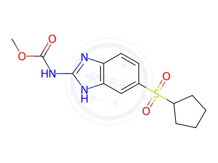 Chemical structure of Cyclopentylalbendazole sulfone