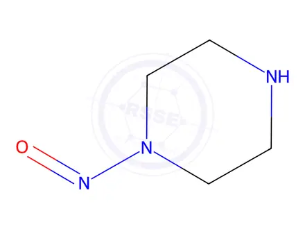 Chemical structure of 1-Nitrosopiperazine