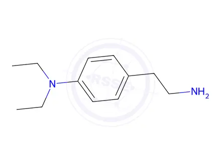 Chemical structure of 2-(4-Diethylaminophenyl)ethylamine dihydrochloride