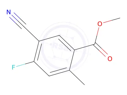 Chemical structure of Methyl 5-cyano-4-fluoro-2-methylbenzoate