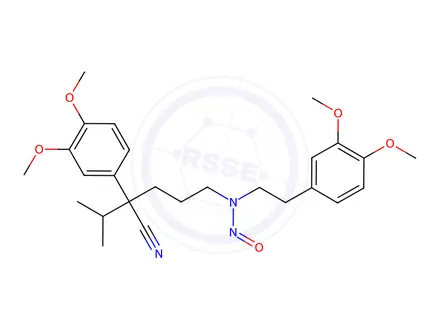 Chemical structure of N-Nitroso Norverapamil