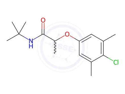 Chemical structure of N-(tert-Butyl)-2-(4-chloro-3,5-dimethylphenoxy)propanamide