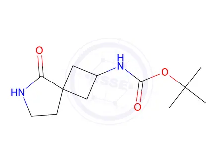 Chemical structure of Tert-butyl (5-oxo-6-azaspiro[3.4]Octan-2-yl)carbamate