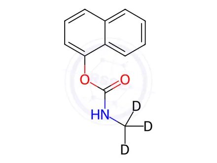 Chemical structure of Carbaryl-[d3]