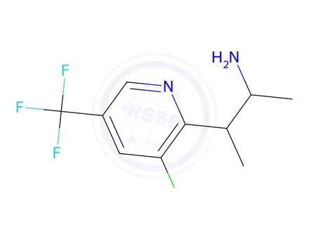 Chemical structure of 3-(3-chloro-5-(trifluoroMethyl)pyridin-2-yl)butan-2-aMine