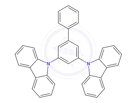 Chemical structure of 3,5-Di(9H-carbazol-9-yl)-1,1'-biphenyl