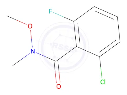 Chemical structure of 2-Chloro-6-fluoro-N-methoxy-N-methylbenzamide