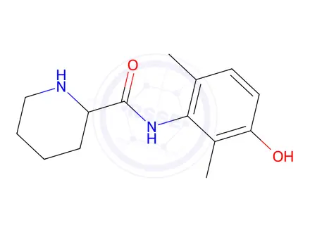 Chemical structure of N-Desmethyl 3-Hydroxy Mepivacaine