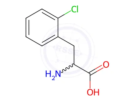 Chemical structure of 2-Chloro-DL-phenylalanine