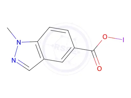 Chemical structure of Hypoiodo-us 1-Methyl-1H-indazol-5-carboxylic anhydride
