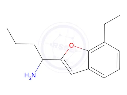 Chemical structure of 1-(7-Ethylbenzofuran-2-yl)butan-1-amine