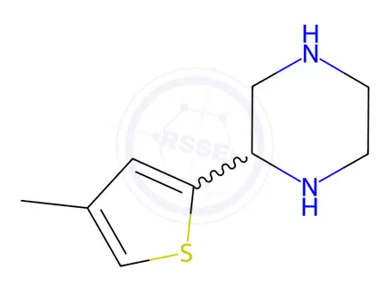 Chemical structure of Piperazine, 2-(4-methyl-2-thienyl)-(9CI)