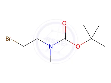Chemical structure of tert-Butyl (2-bromoethyl)(methyl)carbamate