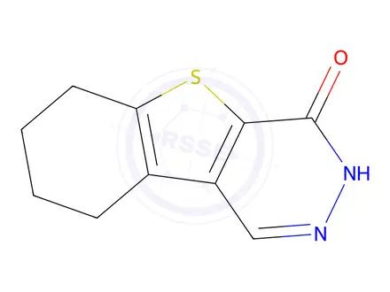 Chemical structure of Benzothieno[2,3-d]pyridazin-4(3H)-one, 6,7,8,9-tetrahydro-