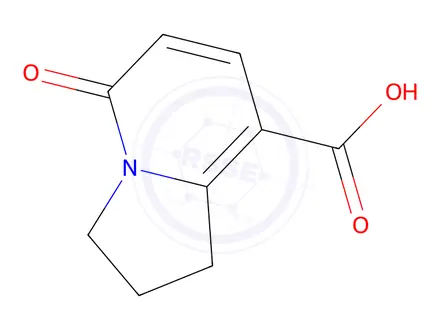 Chemical structure of 5-oxo-1,2,3,5-tetrahydroindolizine-8-carboxylic acid