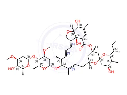 Chemical structure of Ivermectin Impurity 3 (Ivermectin EP Impurity C)