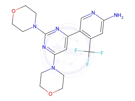 Chemical structure of NVP-BKM 120