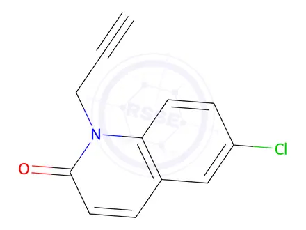 Chemical structure of 6-Chloro-1-(prop-2-yn-1-yl)quinolin-2(1H)-one