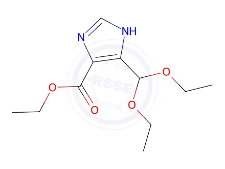 Chemical structure of Ethyl 5-(diethoxymethyl)-1H-imidazole-4-carboxylate
