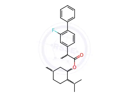 Chemical structure of Flurbiprofen rac-Menthyl Ester