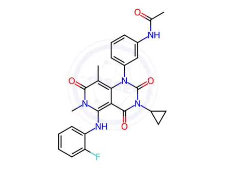 Chemical structure of Deiodo Trametinib