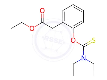 Chemical structure of Ethyl [2-Diethylaminothiocarboxyl)]phenylacetate