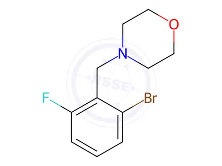 Chemical structure of 1-Bromo-3-fluoro-2-(morpholinomethyl)benzene