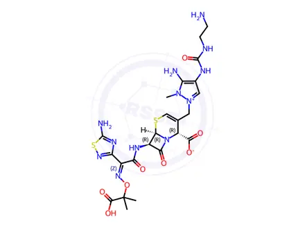 Chemical structure of Ceftolozane Impurity 18