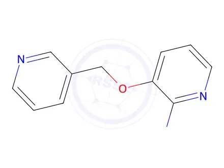Chemical structure of 3-(pyridin-3-ylmethoxy)pyridin-2-amine
