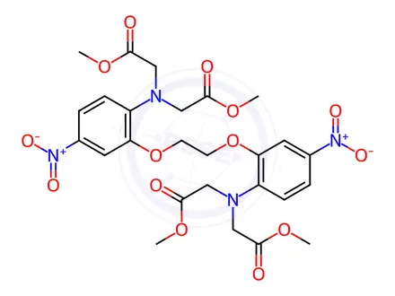 Chemical structure of 5,5'-Dinitro-BAPTA-tetramethyl Ester