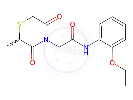 Chemical structure of N-(2-Ethoxyphenyl)-2-(2-methyl-3,5-dioxothiomorpholino)acetamide