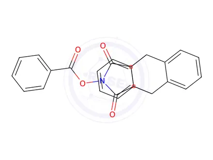 Chemical structure of 12,14-Dioxo-9,10-dihydro-9,10-[3,4]epipyrroloanthracen-13-yl benzoate