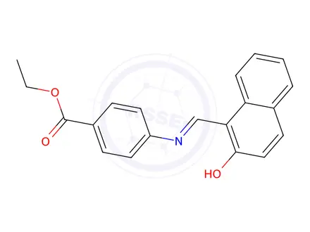 Chemical structure of Ethyl 4-(((2-hydroxynaphthalen-1-yl)methylene)amino)benzoate