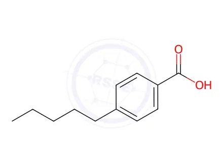 Chemical structure of 4-Pentylbenzoic Acid