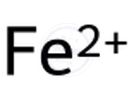 Chemical structure of Iron, ion (Fe2+)