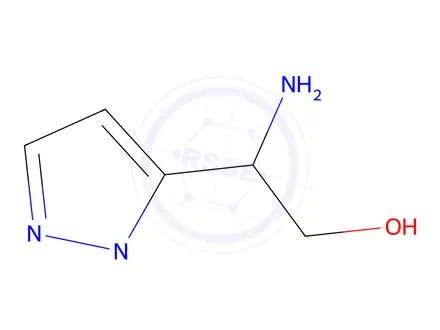 Chemical structure of 2-Amino-2-(1-methyl-1H-pyrazol-5-yl)ethan-1-ol